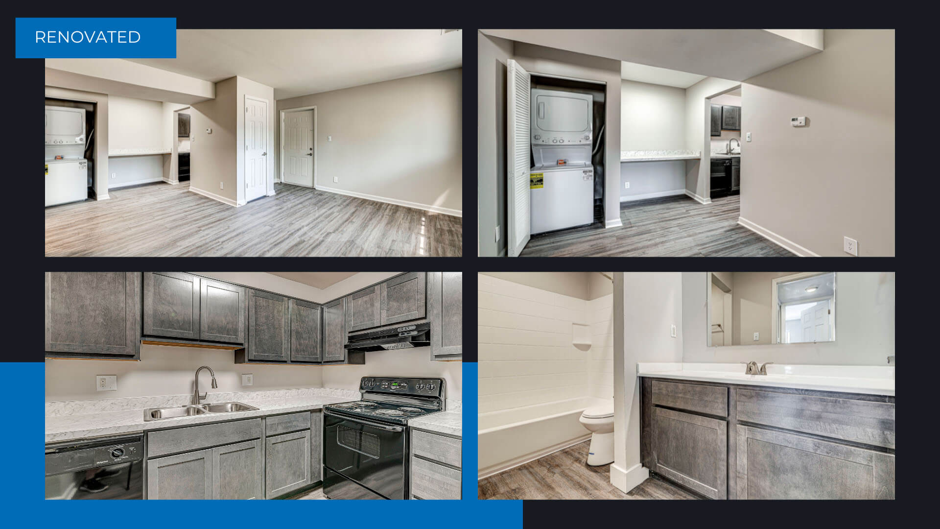 finished renovated apartment unit